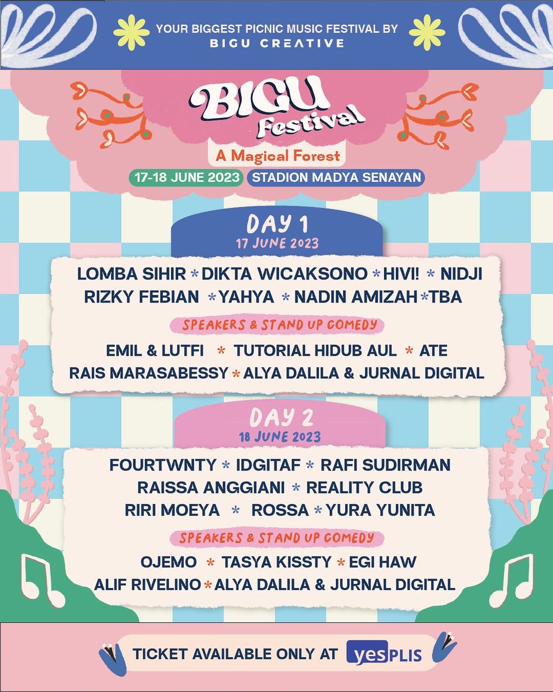 Line Up Bigu Festival 2023