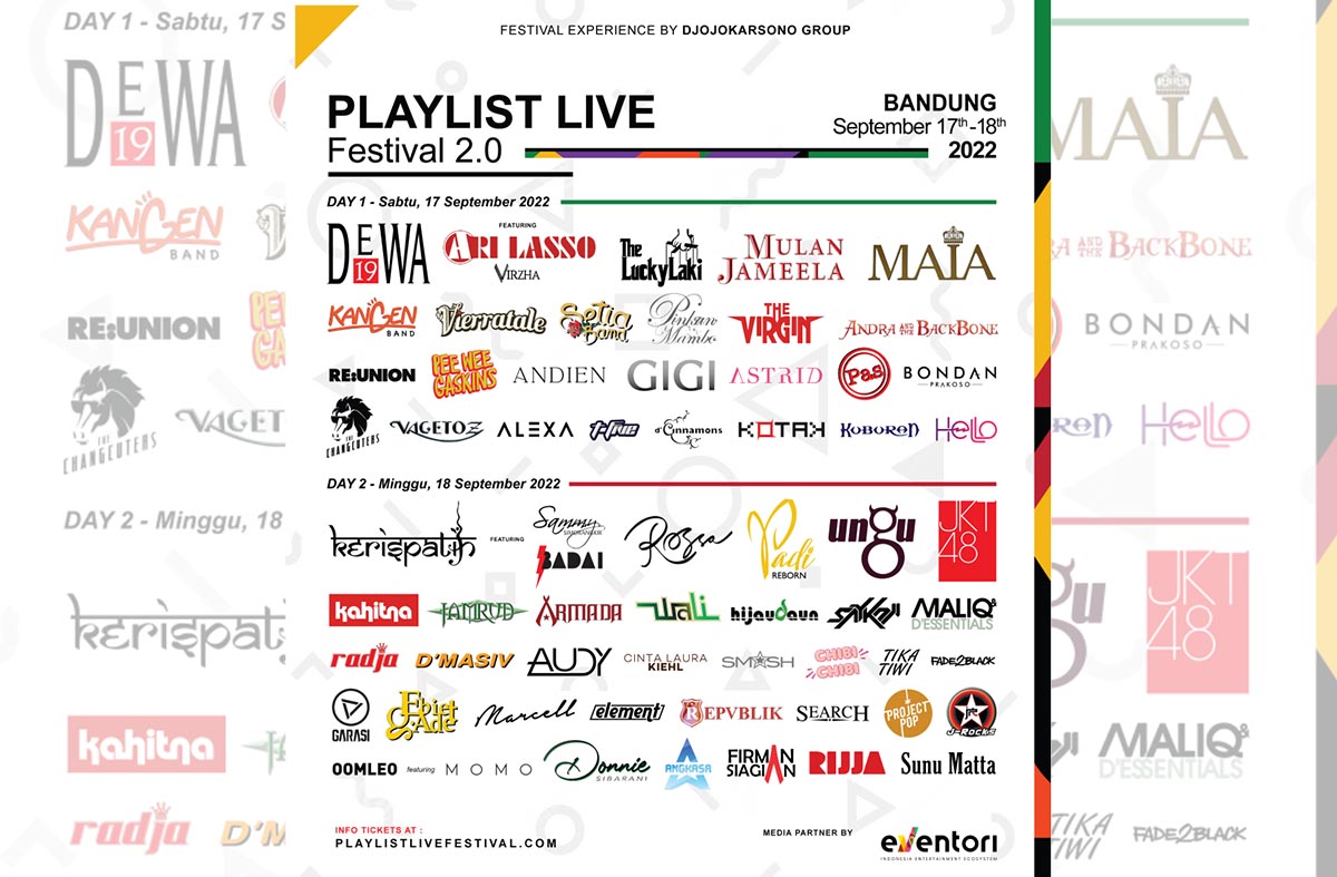 Playlist Live Festival 2.0 di Bandung Hadirkan Puluhan Band Nostalgia