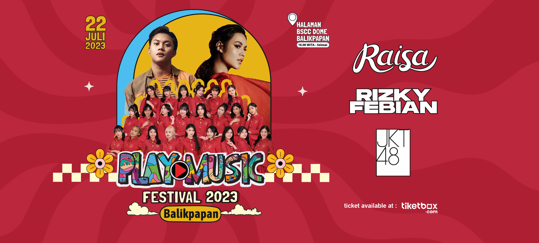 Jual tiket Play Music Festival 2023 Balikpapan, Platform tiket yang